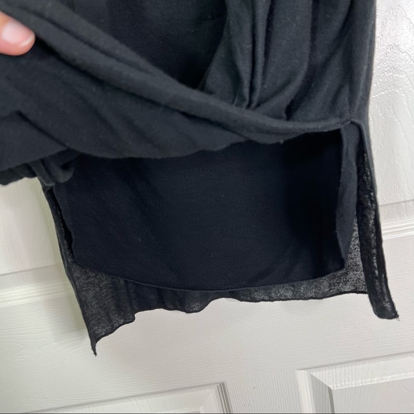 Hello Nite! Revolve Sleeveless Draped Plush Pajama Top in Black Size S - Picture 6 of 7